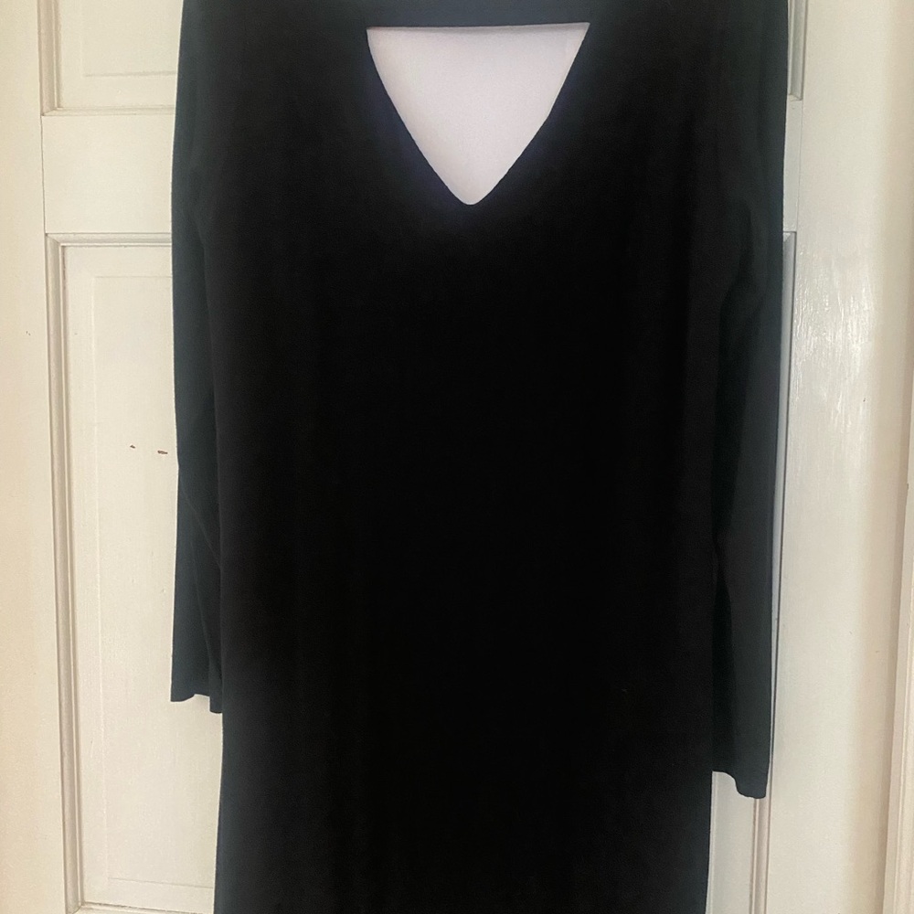 Eileen Fisher Classic Black long sleeved dress